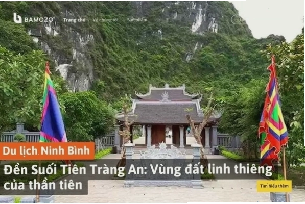 Cảnh quan xanh mát quanh Đền Suối Tiên Tràng An