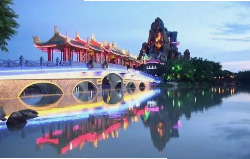 Cảnh quan xanh mát tại Khu Du Lịch Long Điền Sơn