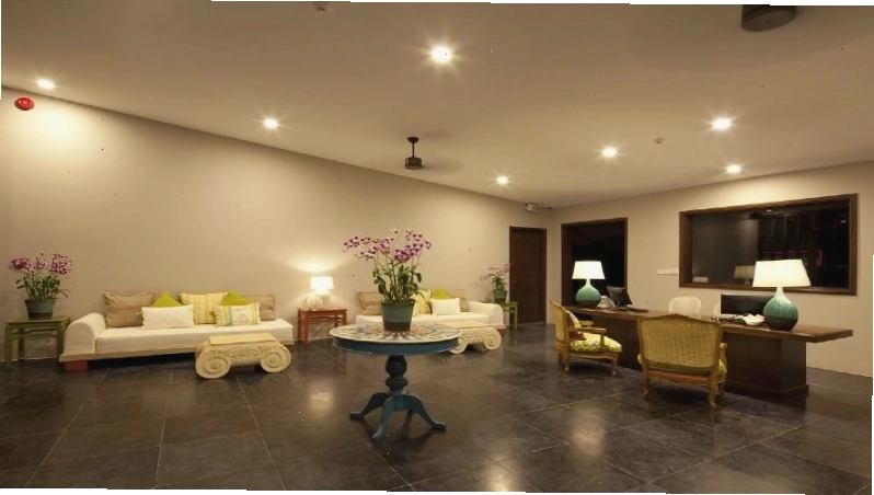 Cảnh quan xanh mát tại khu nghỉ dưỡng Villa Aria Mũi Né