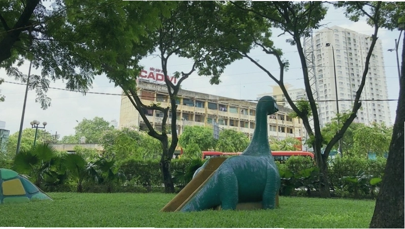 Cảnh quan xanh mát tại một công viên, gợi ý về không gian tương lai của An Phú