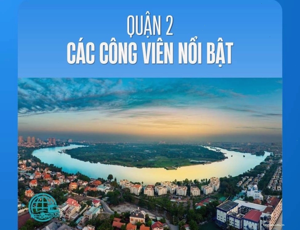 Cảnh quan xanh mát tại một công viên ở Quận 2, TP. Thủ Đức