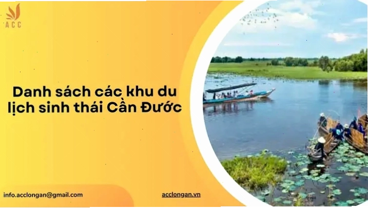 Cảnh quan xanh mát tại một khu du lịch sinh thái ở Cần Đước