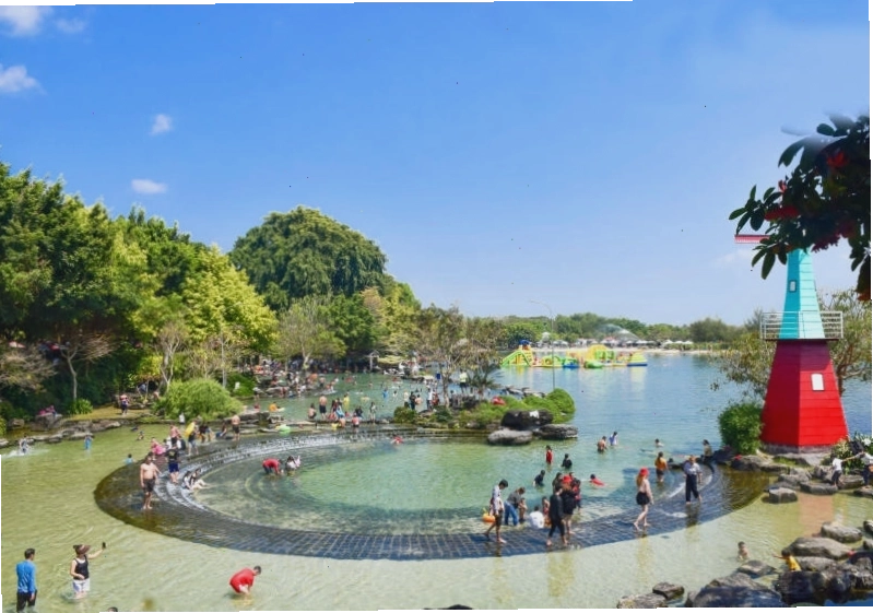 Cảnh quan xanh mát và trong lành tại Suối Mơ