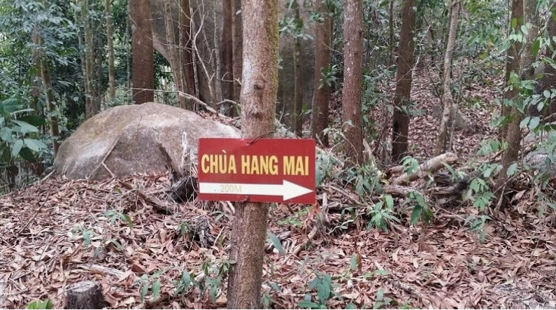 Cảnh vật hùng vĩ nhìn từ trên cao xuống Núi Dinh