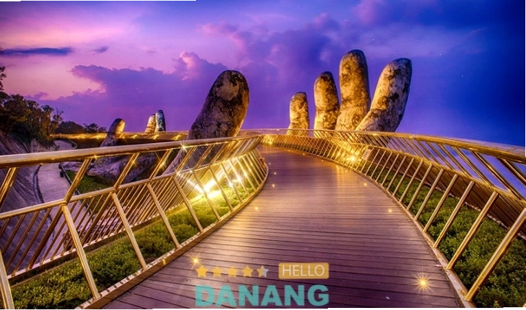 Cầu Vàng Đà Nẵng với kiến trúc độc đáo