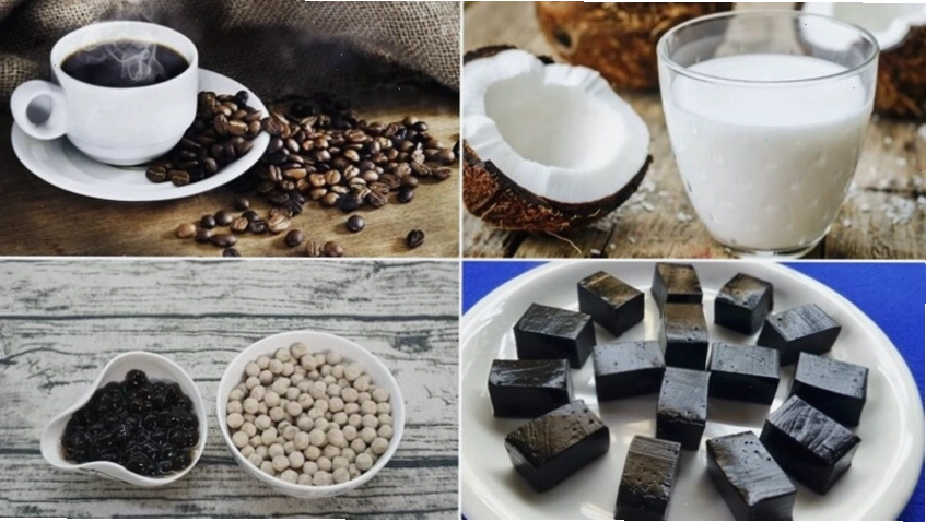 Chuẩn bị nguyên liệu pha chế cà phê cốt dừa