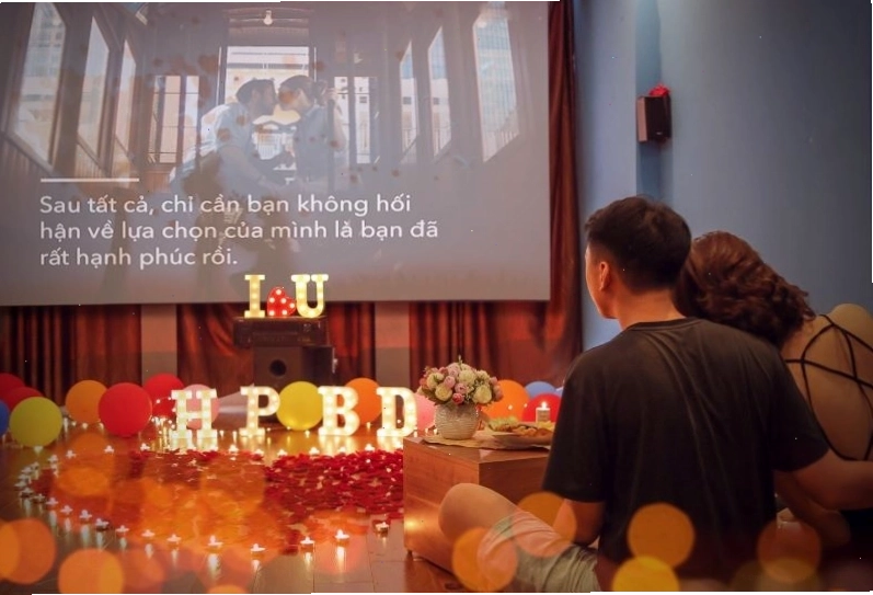 Cine Cafe phòng chiếu rộng rãi