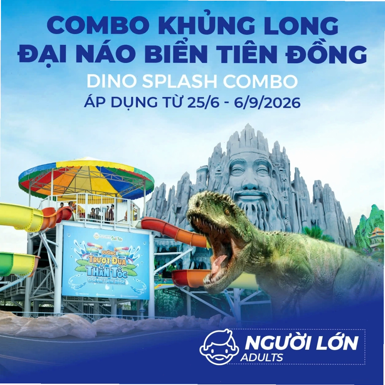 COMBO KHỦNG LONG ĐẠI NÁO BIỂN TIÊN ĐỒNG -NGƯỜI LỚN