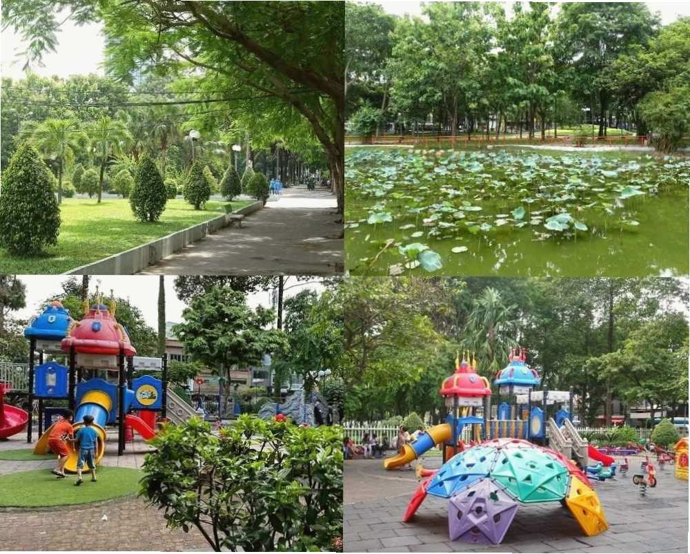 Công viên 23 tháng 9 níu chân du khách bởi không khí trong lành và các hoạt động giải trí.