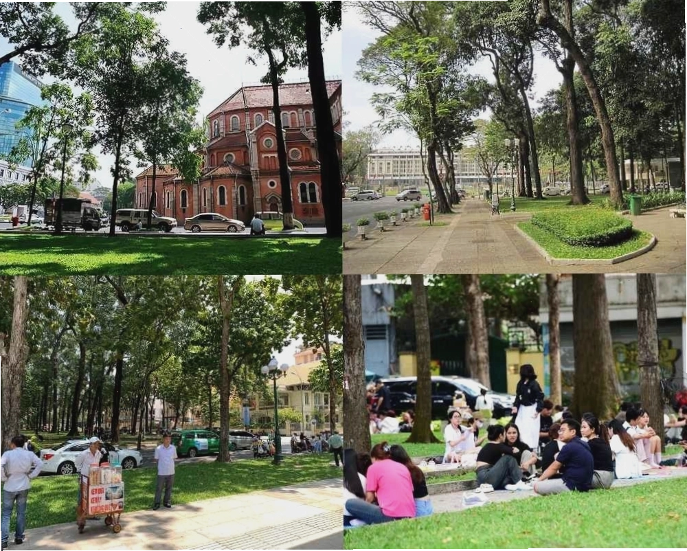 Công viên 30 tháng 4 là một trong những công viên đẹp ở Sài Gòn với không gian thoáng đãng
