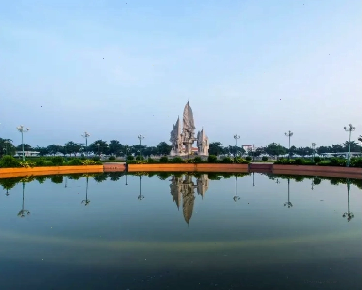 Công viên Chiến Thắng Hậu Giang với không gian xanh mát