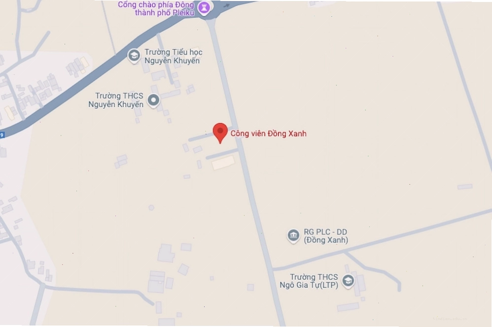 Công viên Đồng Xanh tọa lạc tại An Phú, Pleiku, Gia Lai với không gian xanh mát