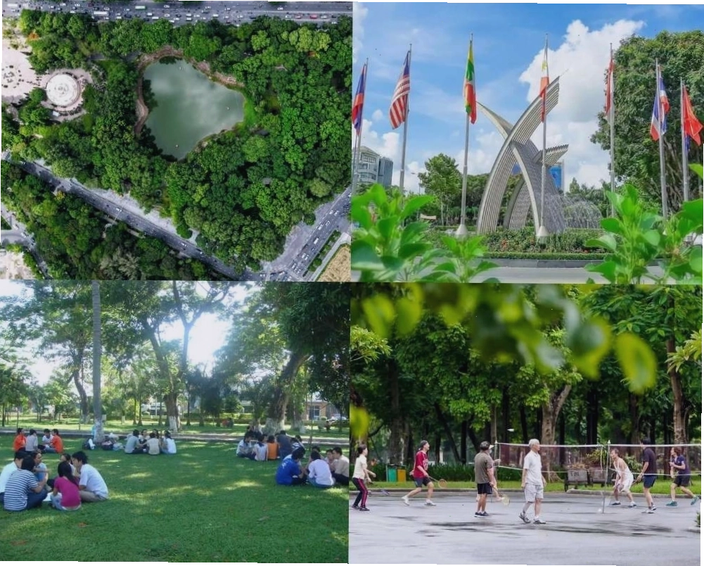 Công viên Hoàng Văn Thụ là điểm đến xanh mát và rộng lớn cho người dân Sài Gòn