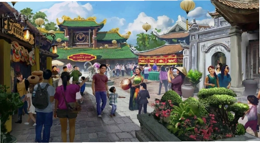 Công viên Kim Quy mang đậm nét văn hóa Việt Nam