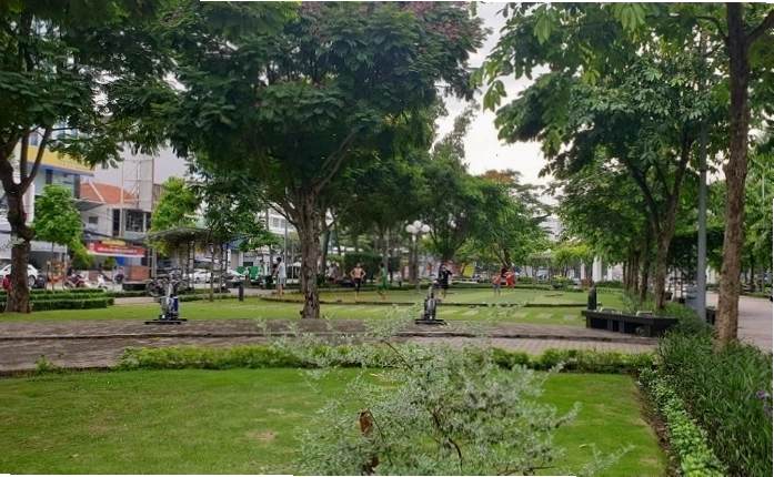 Công viên Lưu Hữu Phước Cần Thơ với không gian thoáng đãng