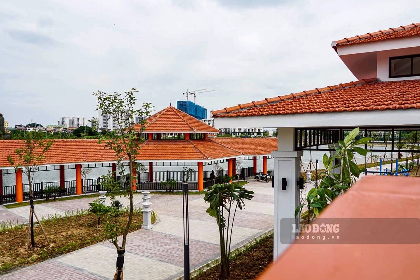 Công viên Ngọc Thụy góp phần tạo điểm nhấn kiến trúc và cảnh quan đô thị