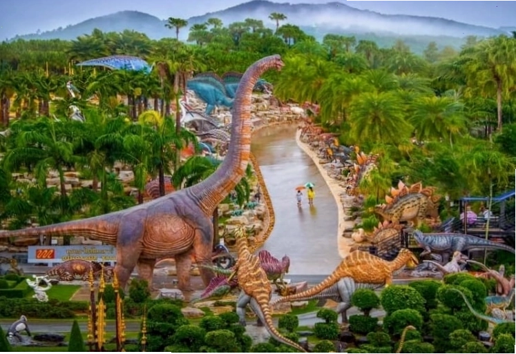 Công viên Nong Nooch tái hiện chân thật thế giới khủng long
