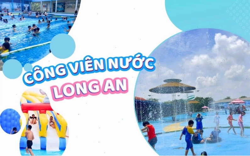 Công viên nước Long An RiO với hồ bơi điện phân muối
