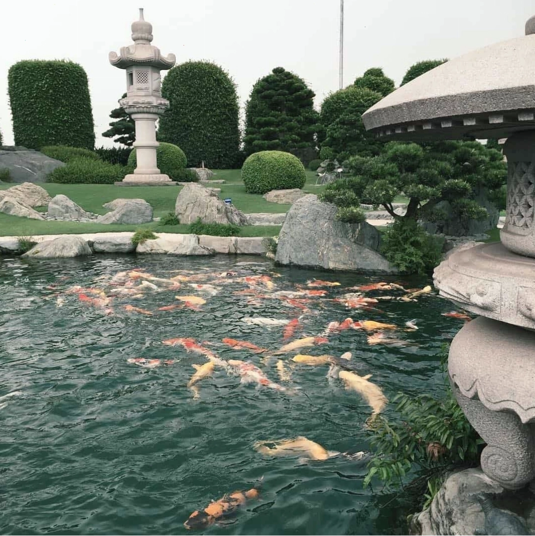 Công viên RinRin Park với kiến trúc kiểu Nhật Bản