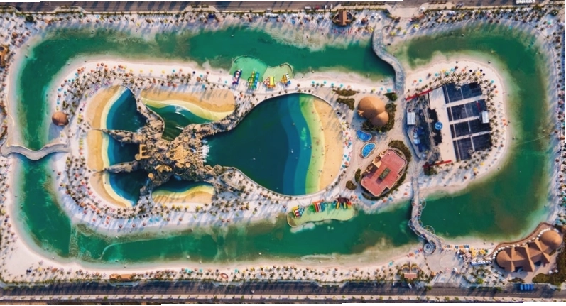 Công viên Royal Wave Park nhìn từ trên cao