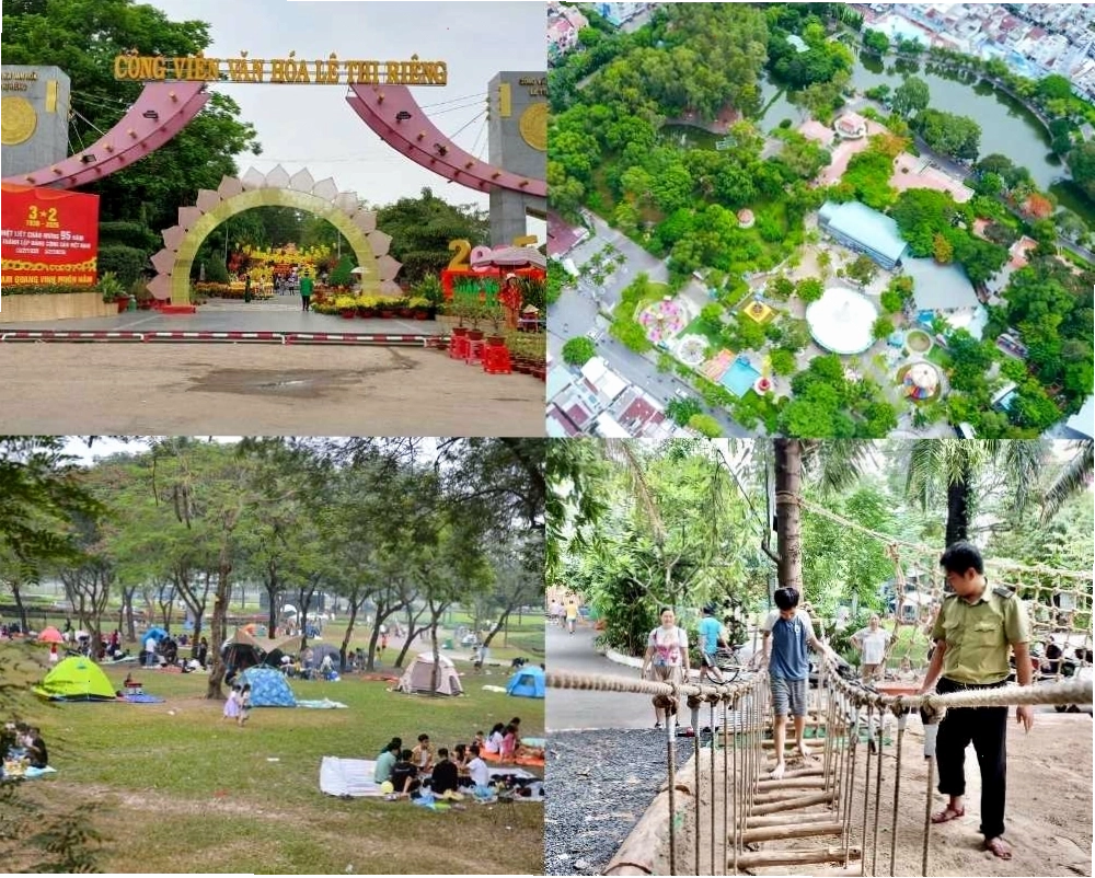 Công viên văn hóa Lê Thị Riêng rộng lớn