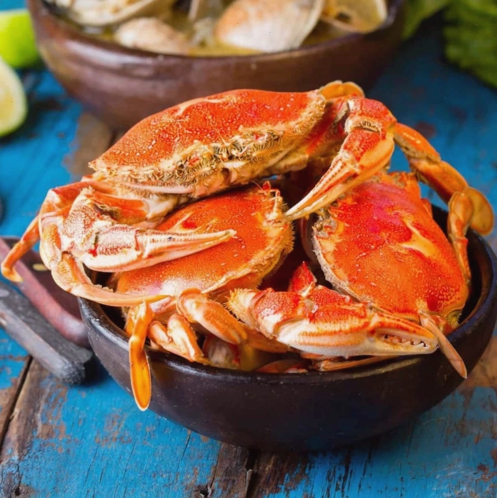Cua hấp tươi ngon tại Nhà hàng hải sản Gió Biển Nha Trang