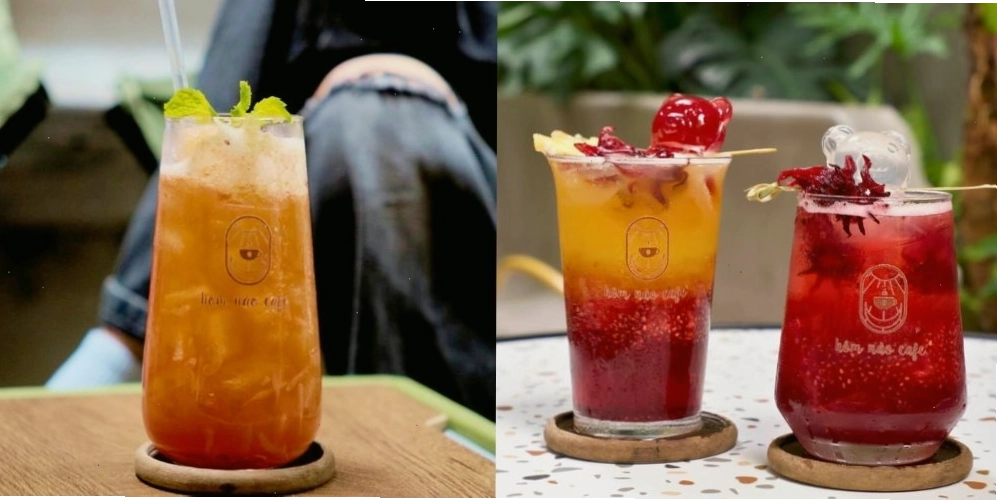 Đa dạng các loại trà trái cây tươi mát tại Chidori Coffee Garden