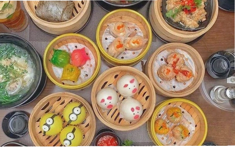 Đa dạng các món dimsum tại nhà hàng Nam Long