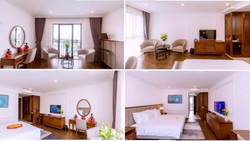 Deluxe King Pool View với view nhìn ra bể bơi