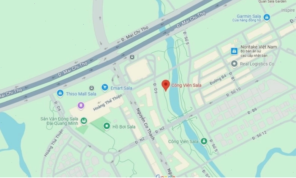 Địa chỉ Công viên Sala Quận 2, Hồ Chí Minh