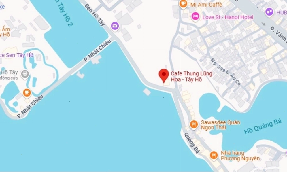 Địa chỉ quán cafe Thung Lũng Hoa Tây Hồ Hà Nội