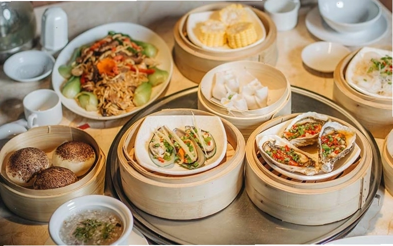 Đĩa dimsum thập cẩm hấp dẫn tại Meiwei Hà Nội