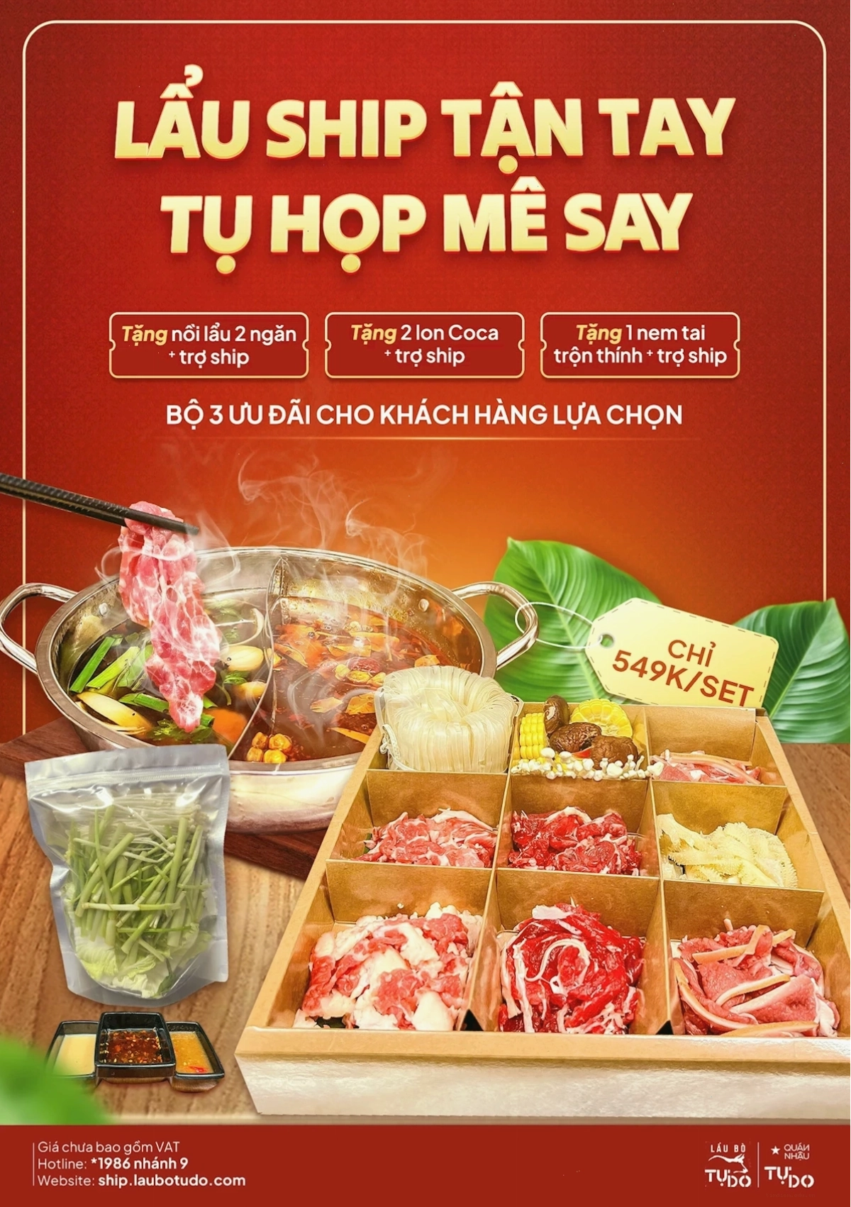 Dịch vụ đặt bàn và giao hàng tận nơi