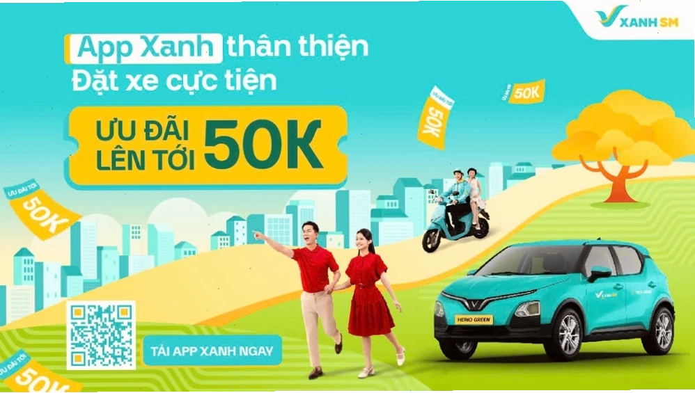 Dịch vụ xe điện Xanh SM - đồng hành cùng bạn khám phá Phú Yên