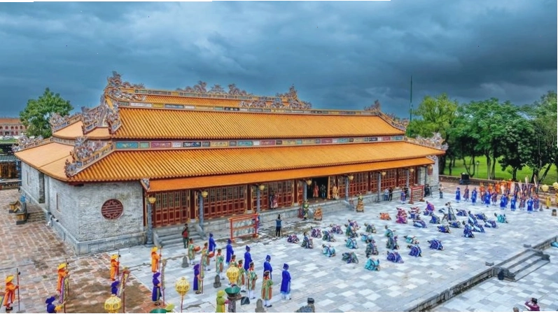 Điện Thái Hòa với kiến trúc cung đình tinh xảo