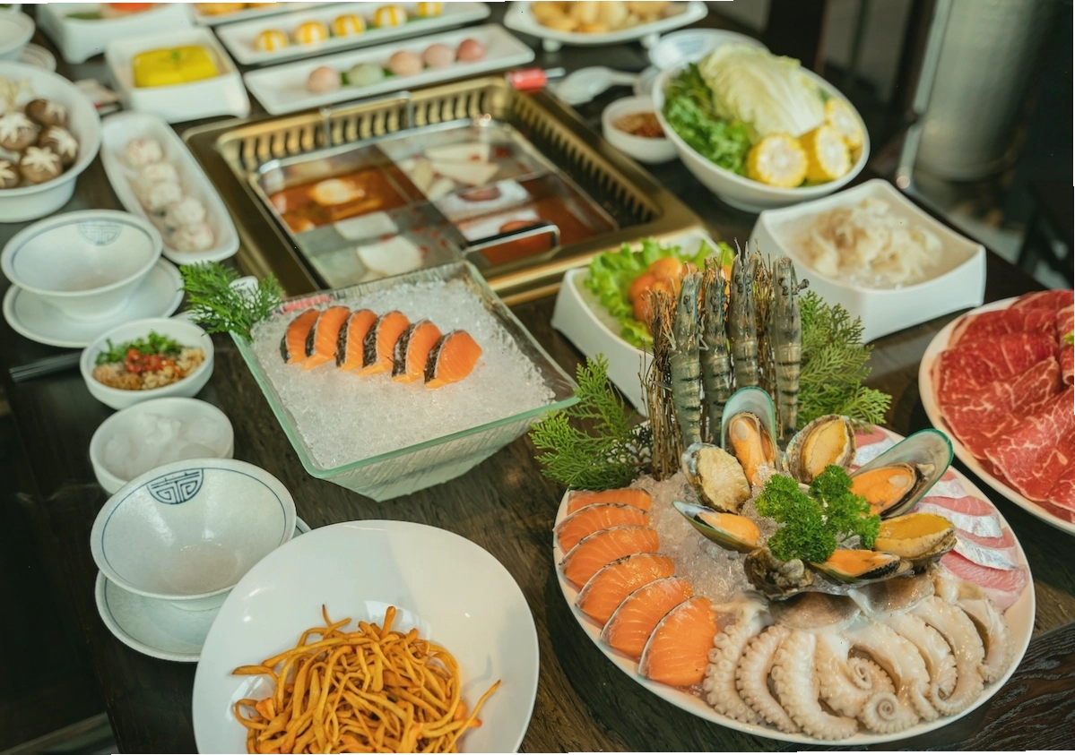 Đồ nhúng lẩu tươi ngon tại Hutong