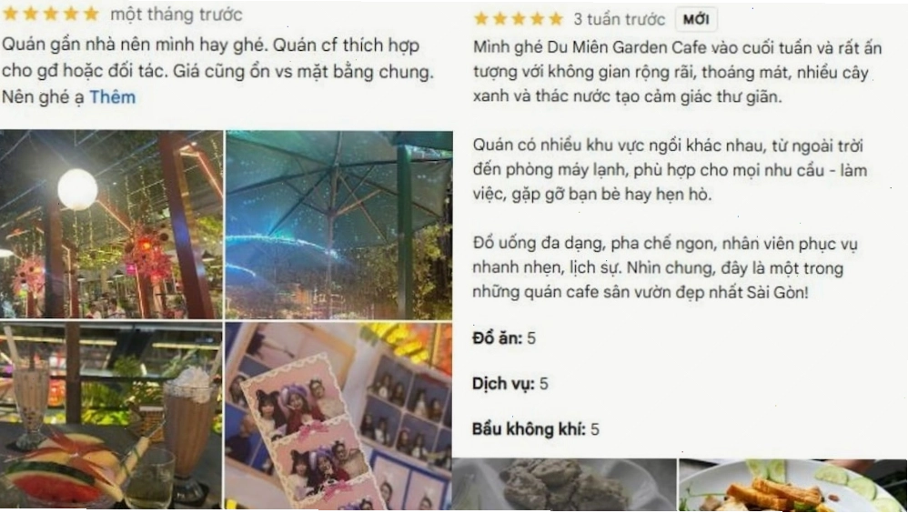 Du Miên Garden Cafe được đánh giá là một trong những quán cafe đẹp nhất Sài Gòn