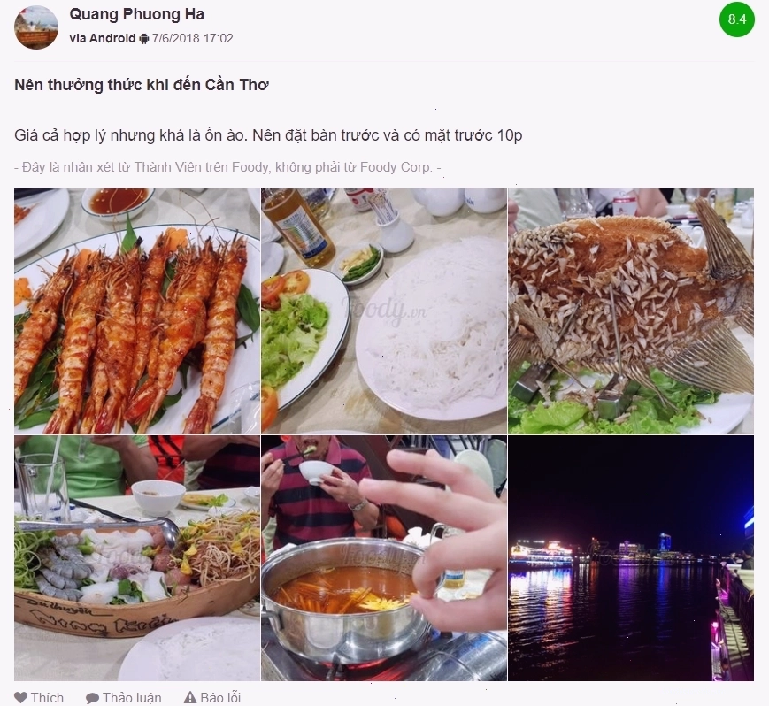 Du thuyền cập bến
