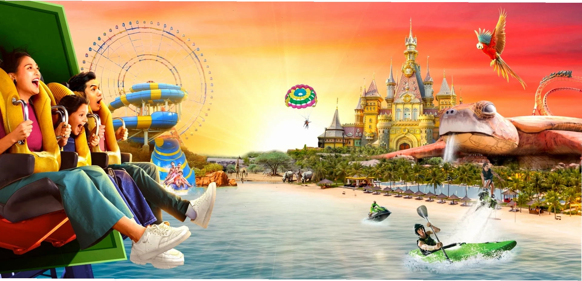 Du thuyền trên sông Venice tại Grand World Phú Quốc