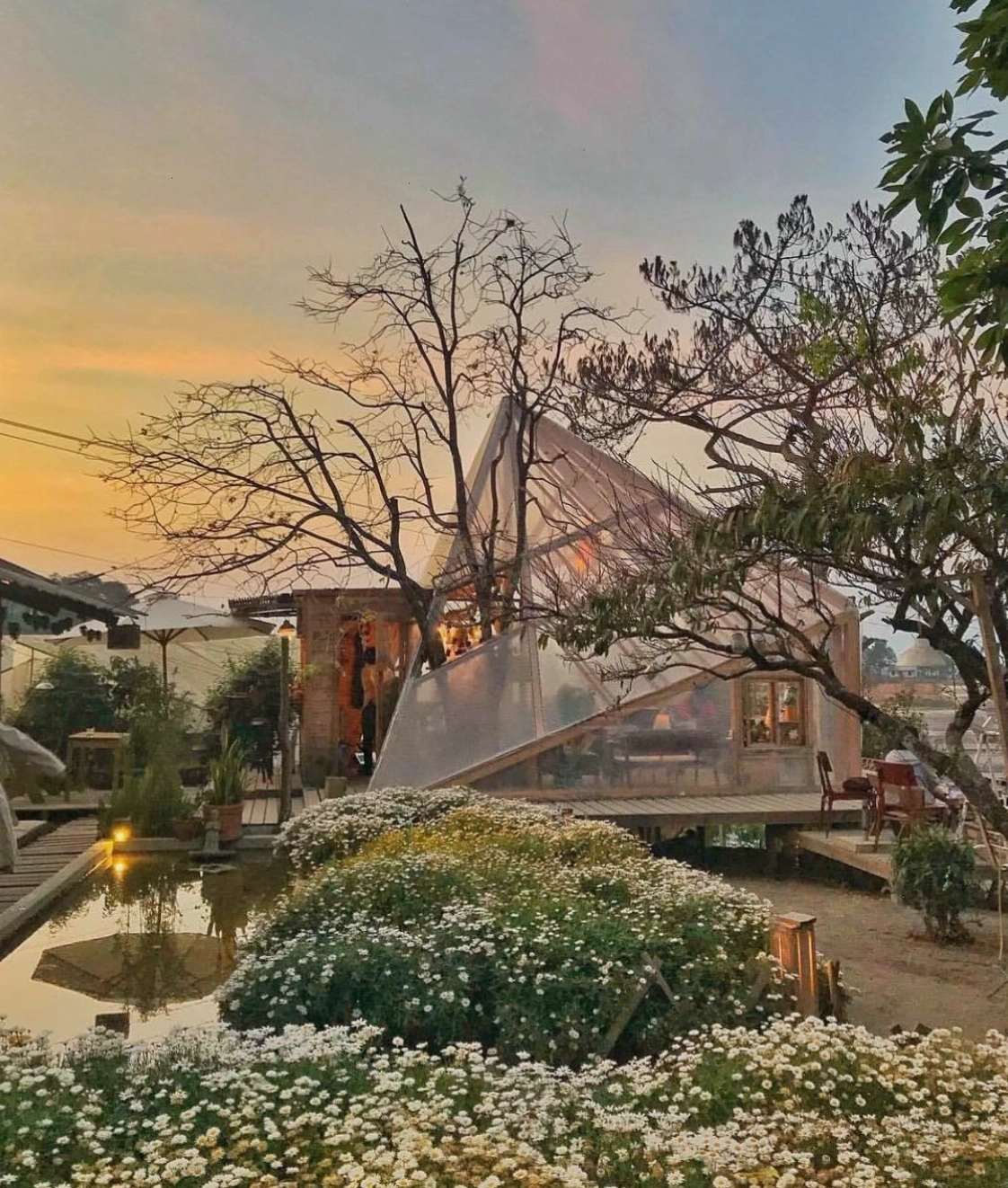 Đường vào Tiệm cà phê Túi Mơ To thơ mộng