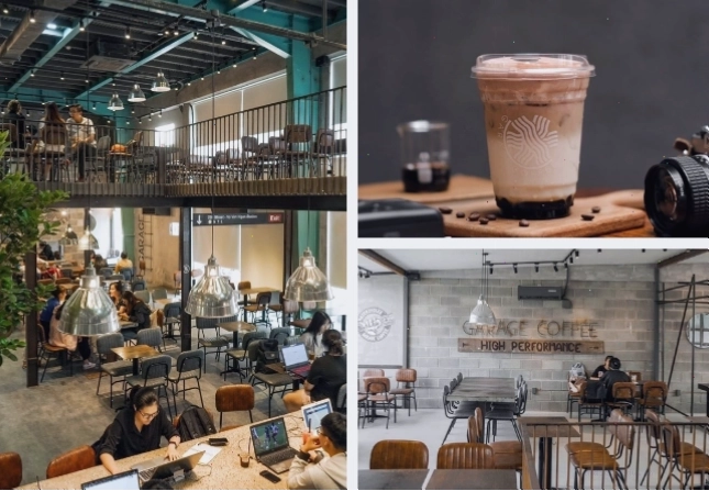 Garage Coffee với phong cách tối giản và yên tĩnh