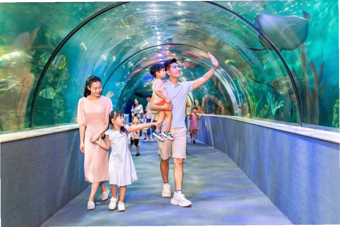 Gia đình vui chơi tại Công Viên Thủ Lệ