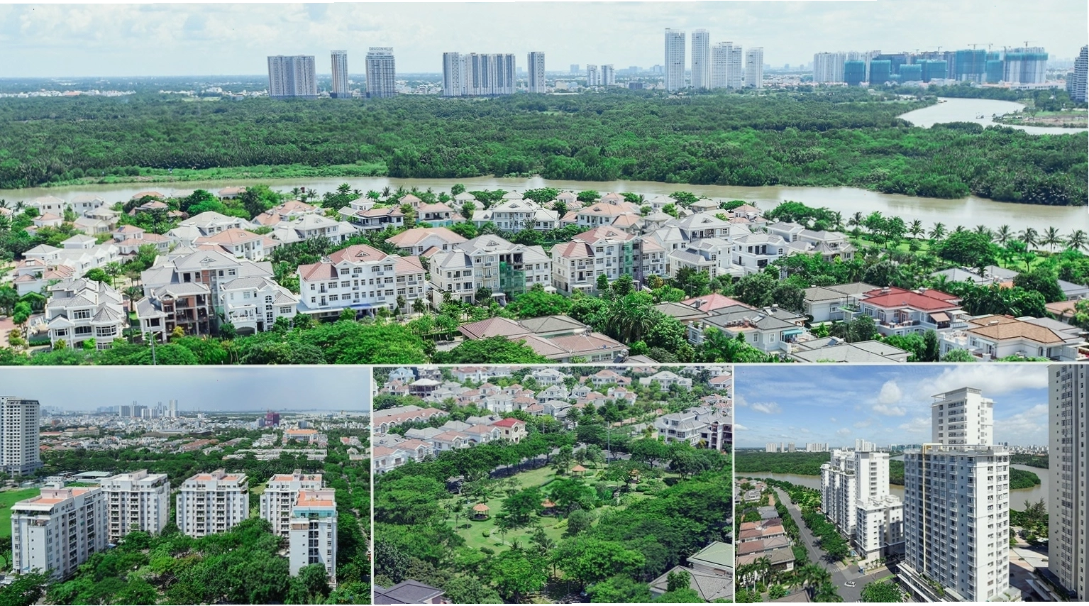 Gia đình vui chơi tại khu vực cây xanh trong công viên