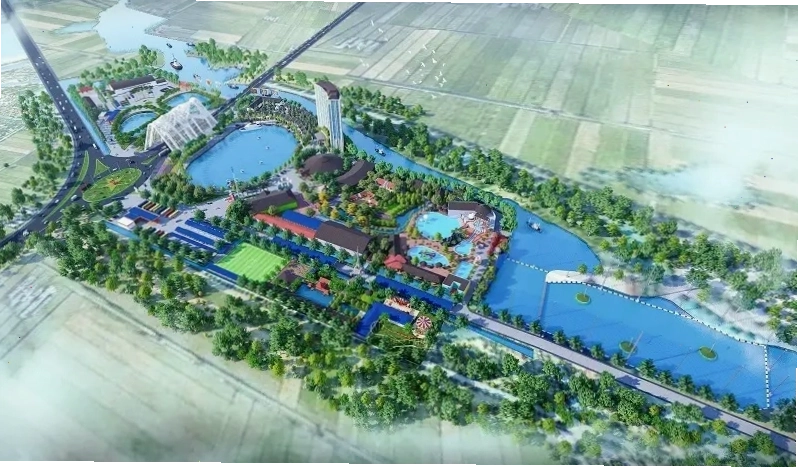 Gia đình vui vẻ tại công viên nước Quảng Ninh Gate