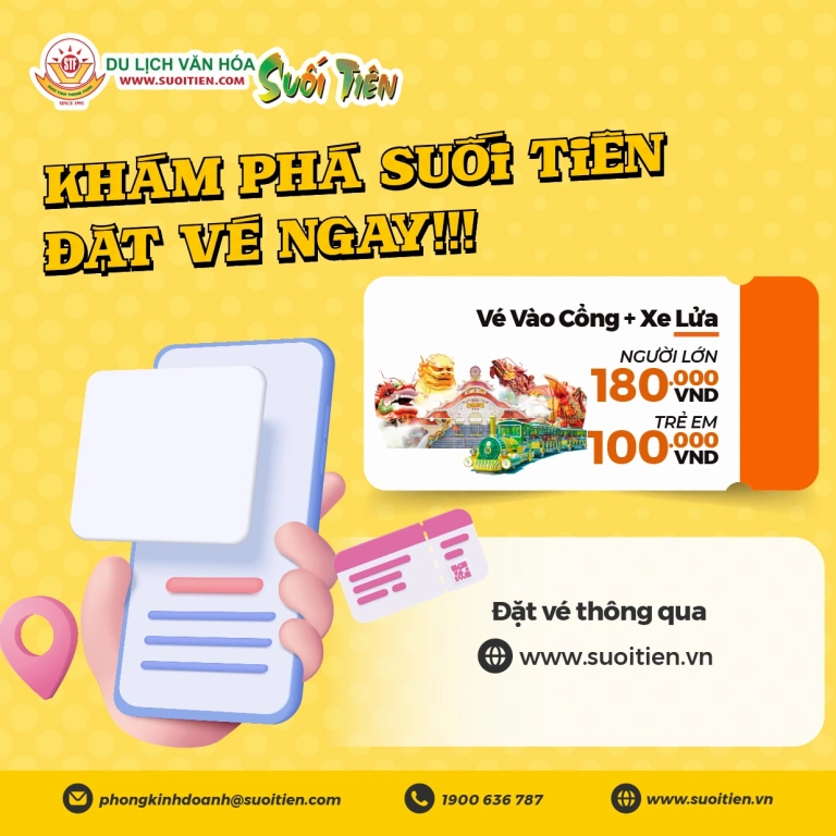 Giá vé Suối Tiên 2026: Cập nhật mới nhất và các hoạt động hấp dẫn