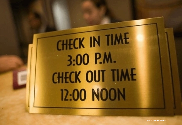 Giờ check in check out khách sạn tiêu chuẩn