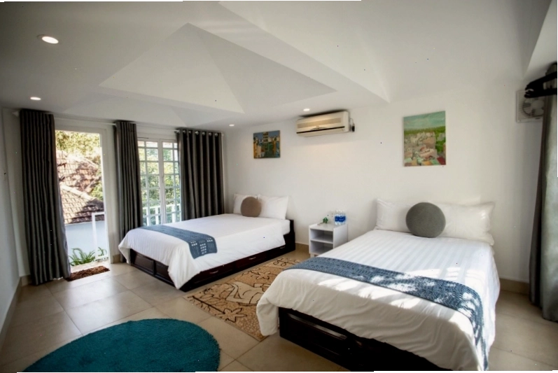 Góc đọc sách thư giãn tại Ban Garden House