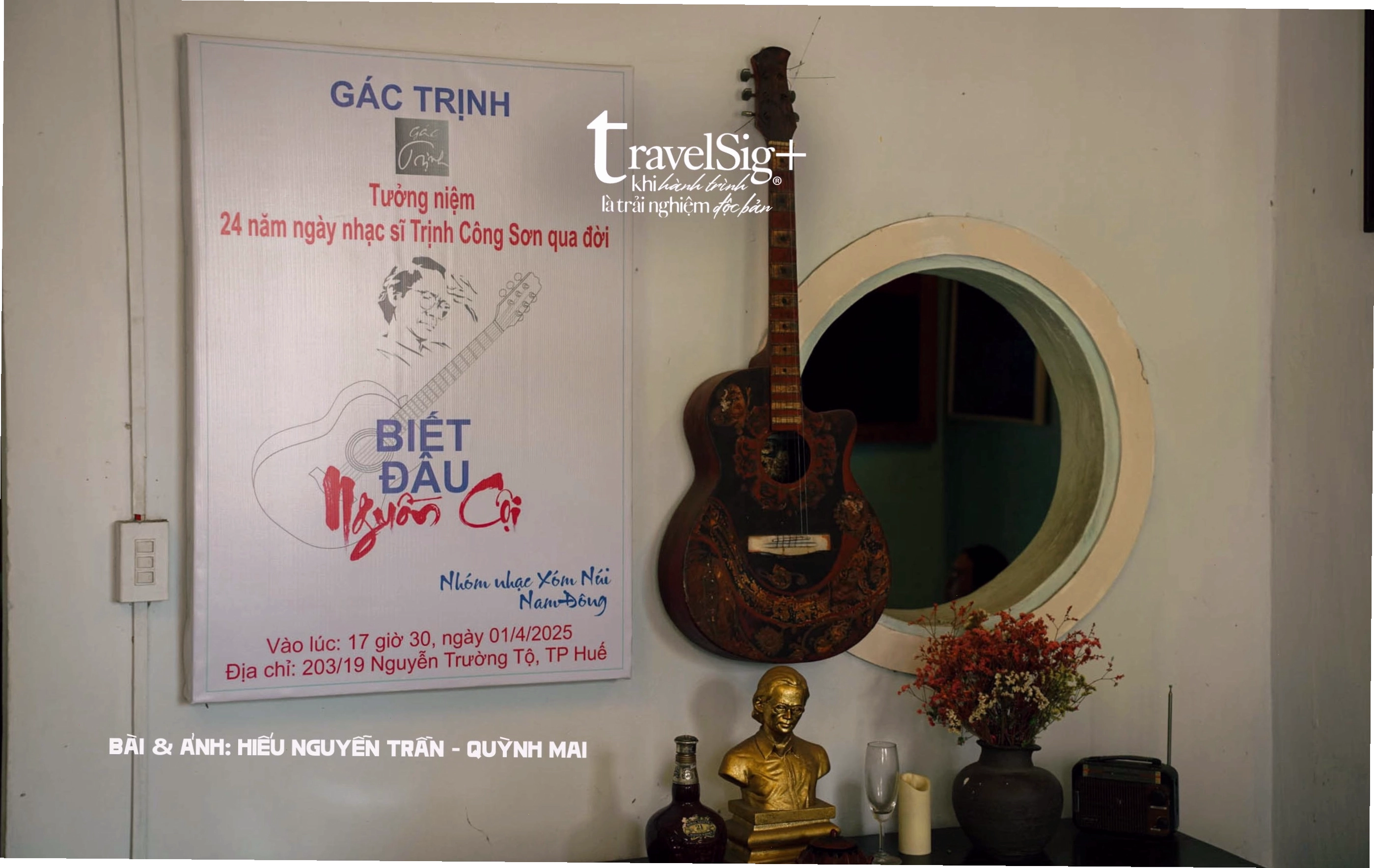 Góc đọc sách yên tĩnh tại Gác Trịnh cafe