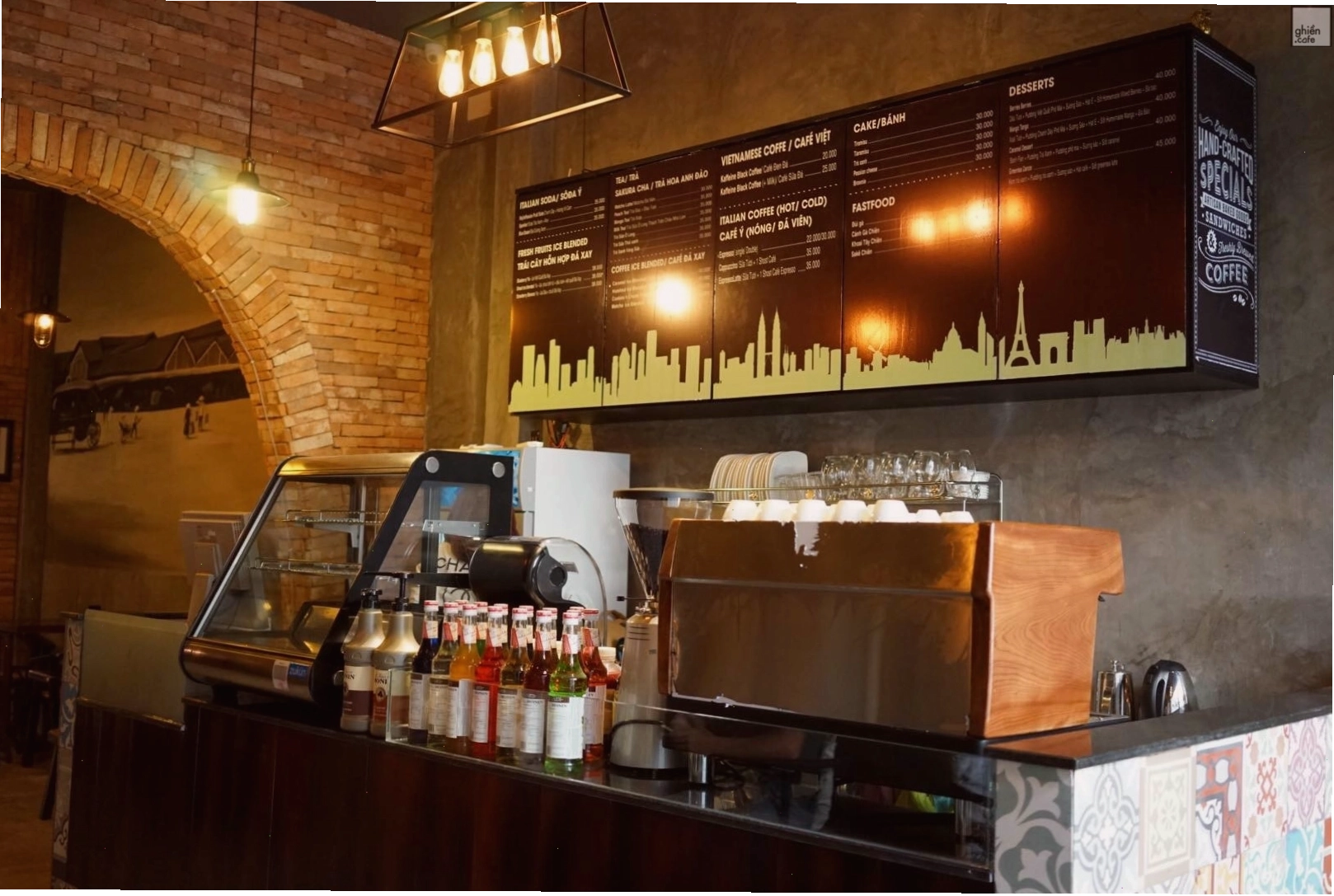 Góc pha chế ấn tượng tại Kaffein Coffee