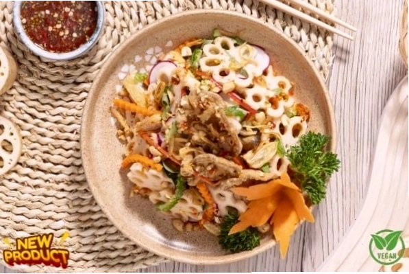 Gỏi nấm sò liên ngẫu tươi ngon